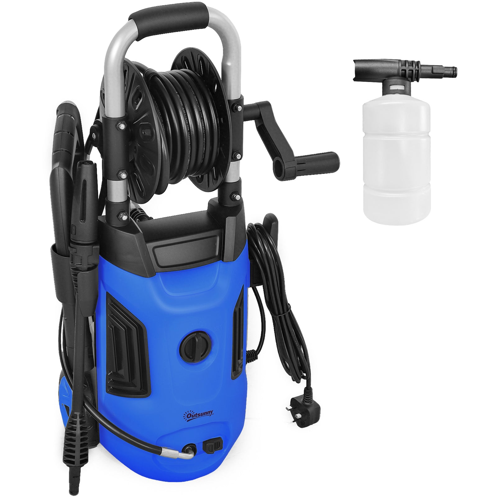 1800w Pressure Washer W/ Reel | Blue