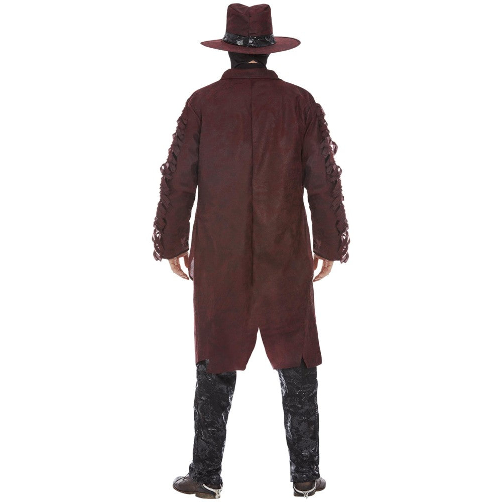 Mens Deluxe Dark Spirit Western Cowboy Costume | Large