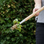 Stainless Steel Long-handled Corkscrew Weeder | 100cm | Brown