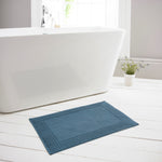 Bliss Pima Supersoft Ultra Absorbent Cotton Towels | Bath Mat | Blue