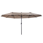 4.6m Double-sided Sun Umbrella - NO BASE | Tan