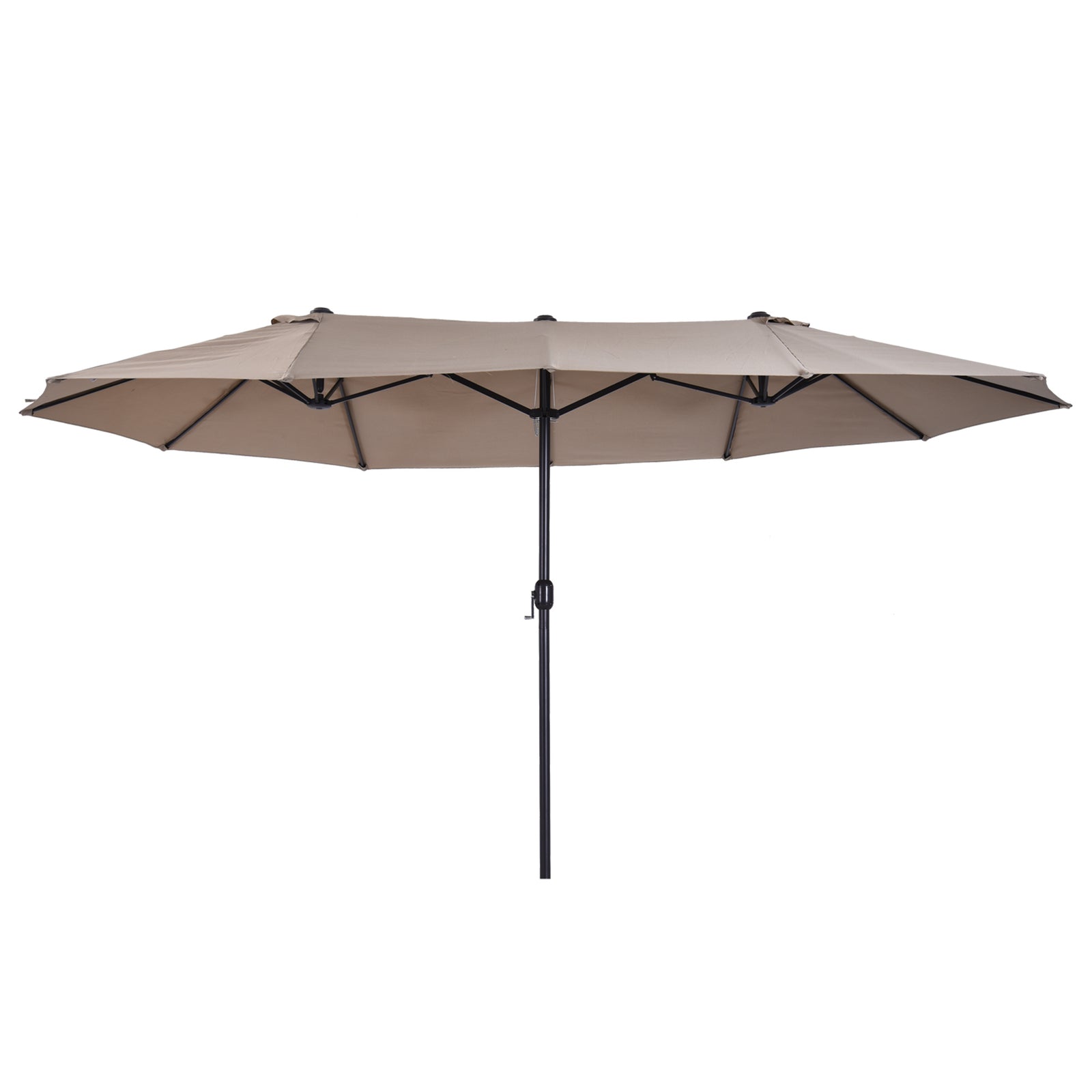 4.6m Double-sided Sun Umbrella - NO BASE | Tan