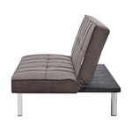 Britney Linen Sofa Bed 3 Seater | Brown