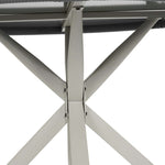 5-piece Rattan Outdoor Dining Set | Grey