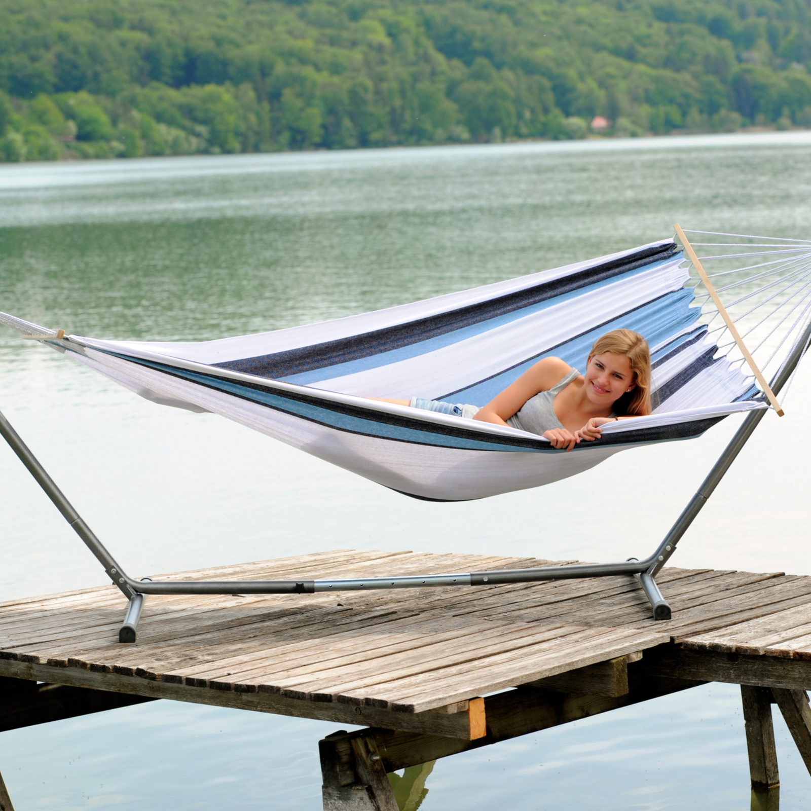 Samba Marine Single Weatherproof Garden Hammock With Bag