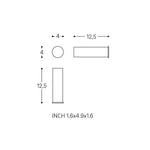 Toilet Roll Holder, White Matt, Wall-mounted, 12,5 Cm. Collection Bwc