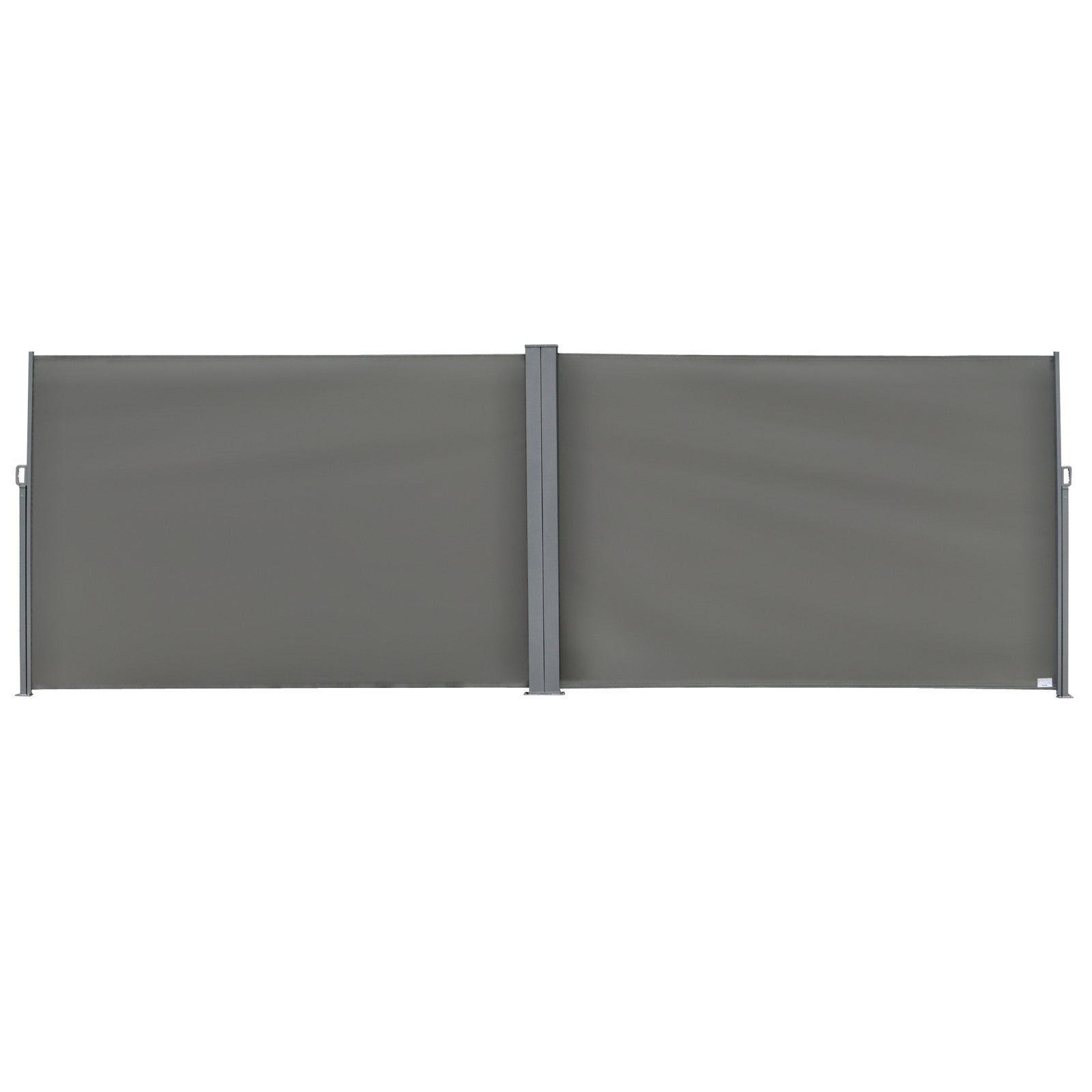 6x2m Retractable Sun Side Awning Screen, Grey