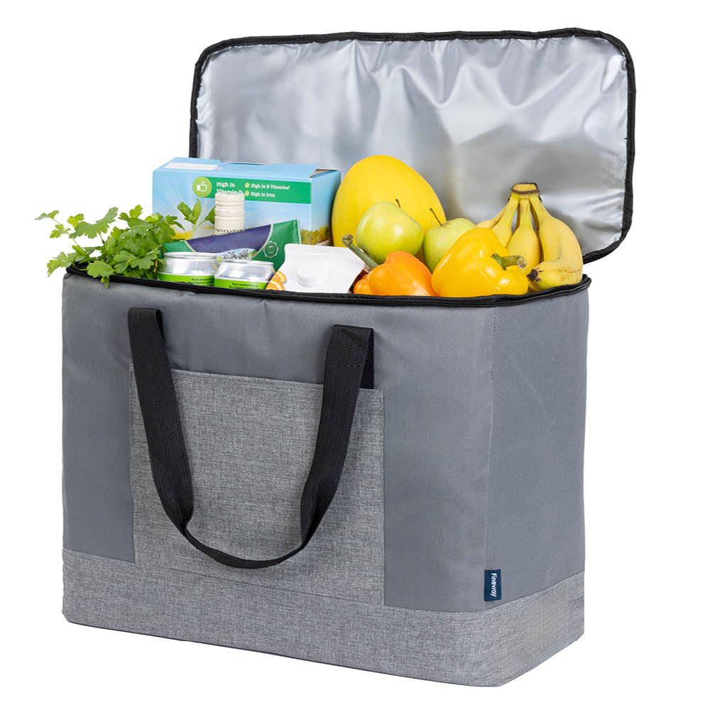 60l Insulated Cooler Bag With Strap | Grey