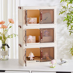 3-tier Double-door Desk Organizer Storage Box