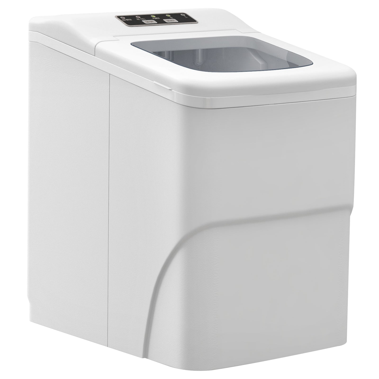 Ice Maker 12kg Per 24h Production With Scoop Basket | One Size | White
