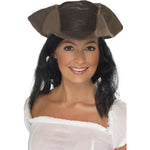 Leather Look Pirate Hat