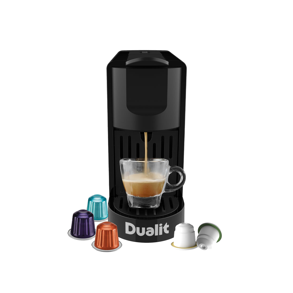 Coffee Pod Machine With One Touch Operation | Black