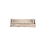 Shallow Wooden Heart Cut Out Tray | Set-of-2 | Brown