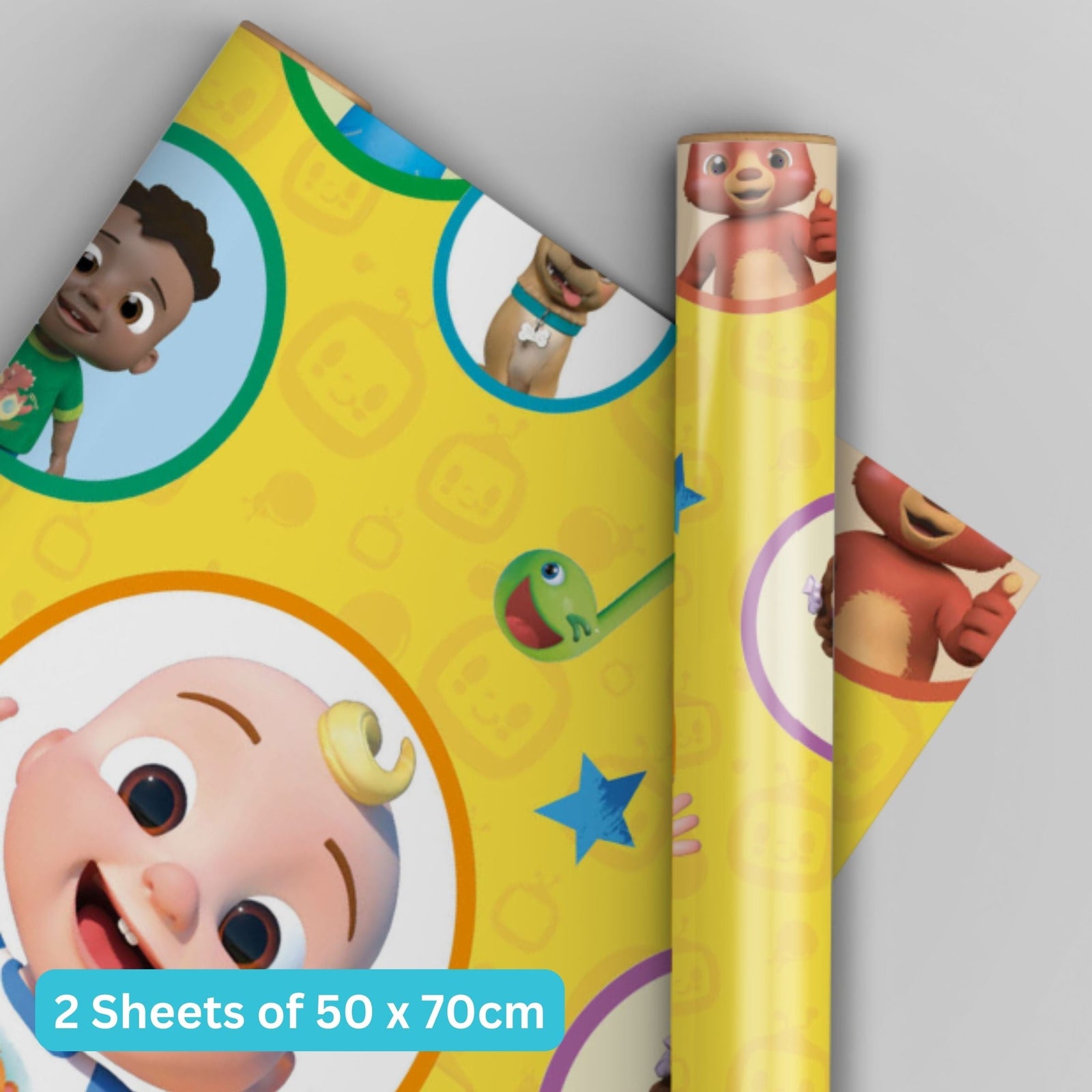 2 Sheets & 2 Tags Wrapping Paper