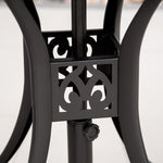 78cm Antique Round Garden Table With Parasol Hole