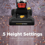 Upright Vacuum Cleaner, 13kpa Strong Suction,5 Height Adjustments, Powerful Motor & Brush Roll For Carpet And Hard Floors | Red