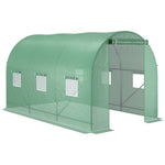Walk-in Polytunnel Greenhouse 3.5x2m - Green