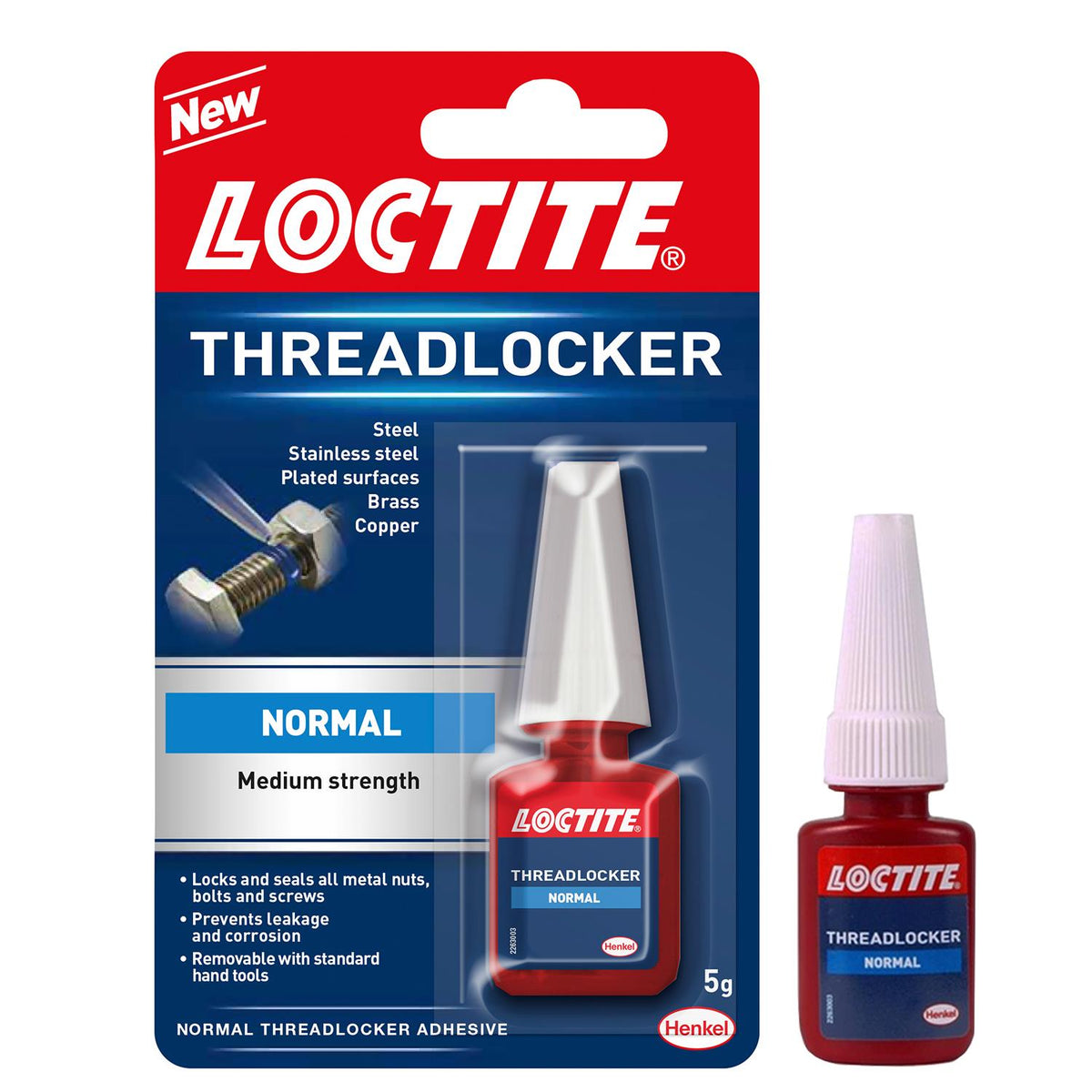 Medium Strength Easy To Use Threadlocker Transparent Adhesive 5g | Set of 8