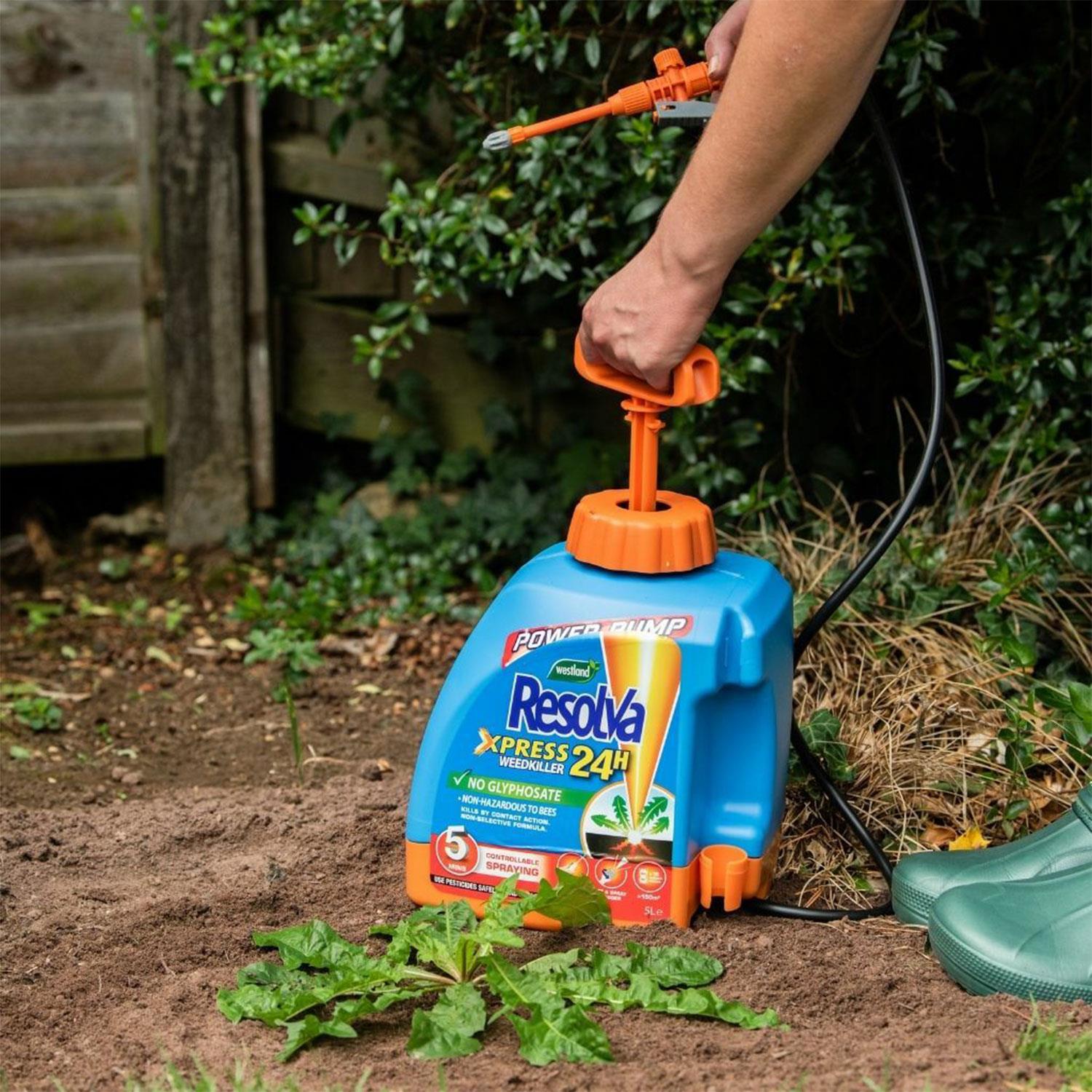 Xpress 24h Weedkiller Power Pump Safe For Bees Ready To Use 5l | Blue