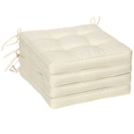 42 X 42cm Replacement Garden Seat Cushion Pad With Ties | Cream