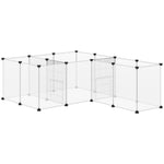 Pet Playpen, 18 Panels Diy Small Animal Cage, For Guinea Pigs, Hegehogs