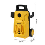 Electric Pressure Washer High Power Jet Car Cleaner Garden Portable | Yellow & Black