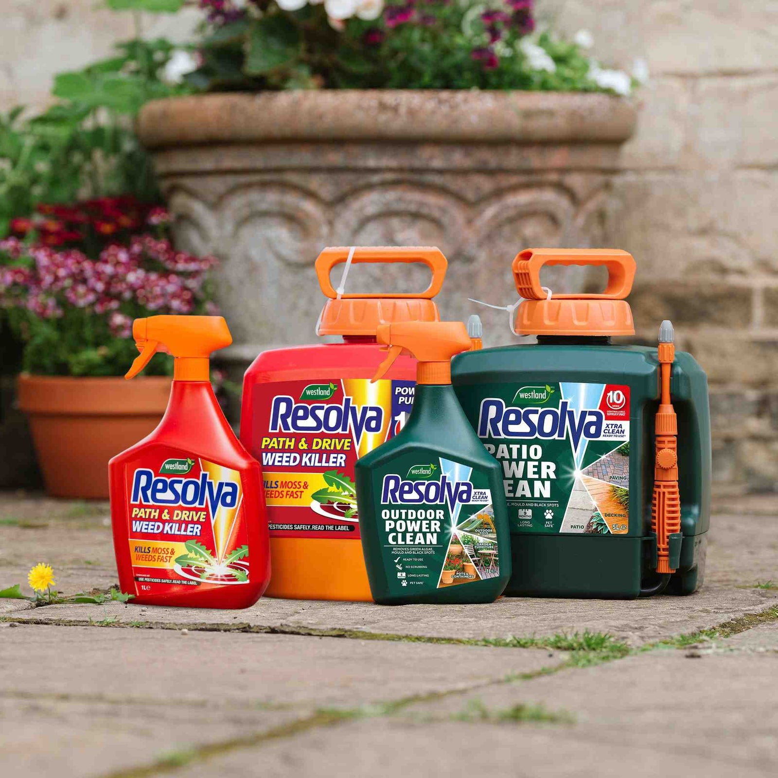 Xtra Clean And Path & Drive Weedkiller Bundle - Ready-to-use Patio Cleaner And Weedkiller, Pet Safe And Biodegradable | 1L