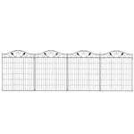 Garden Fence 4 Panels 44in X 12ft Steel Border