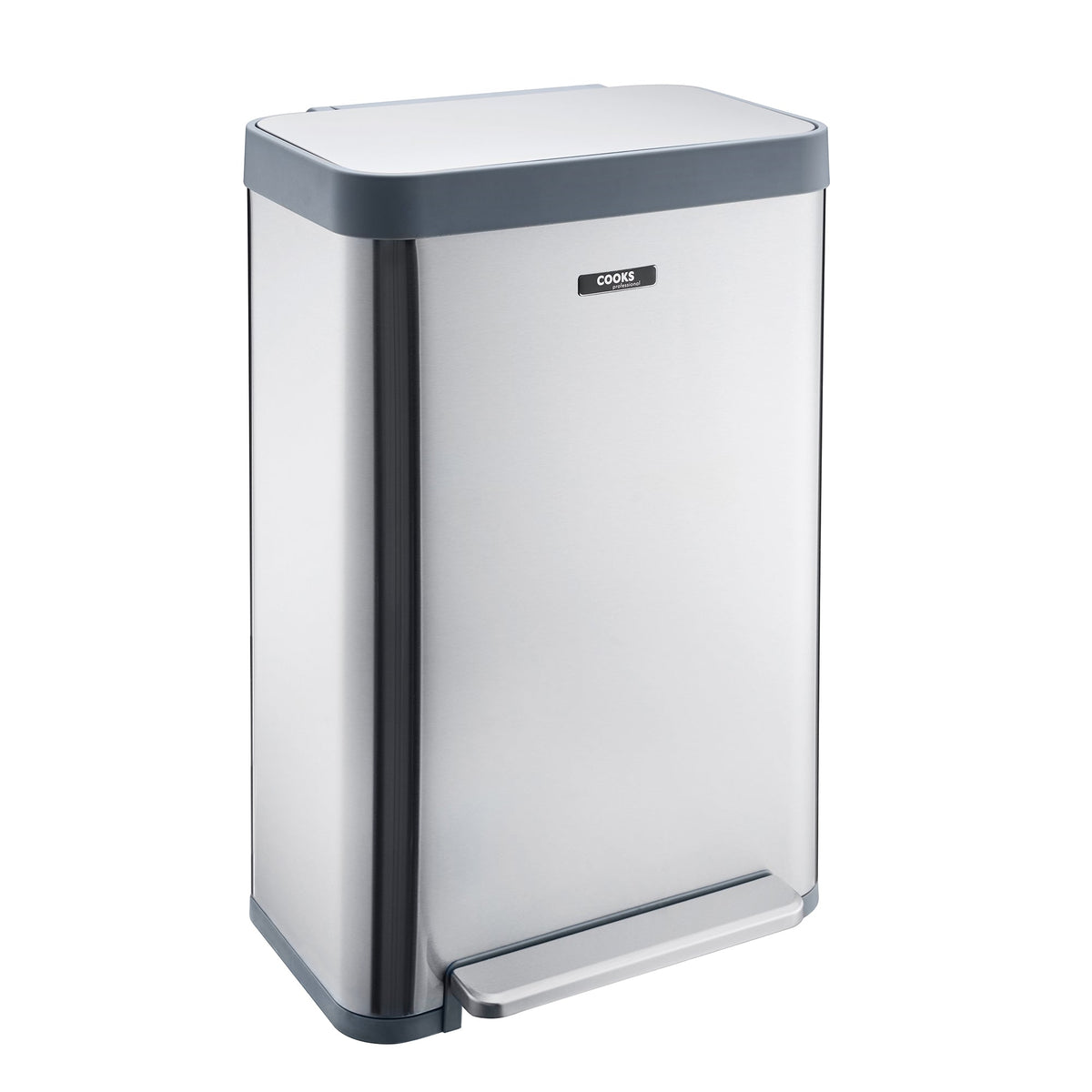 Xl Pedal Recycling Bin 65l | 65L | Silver