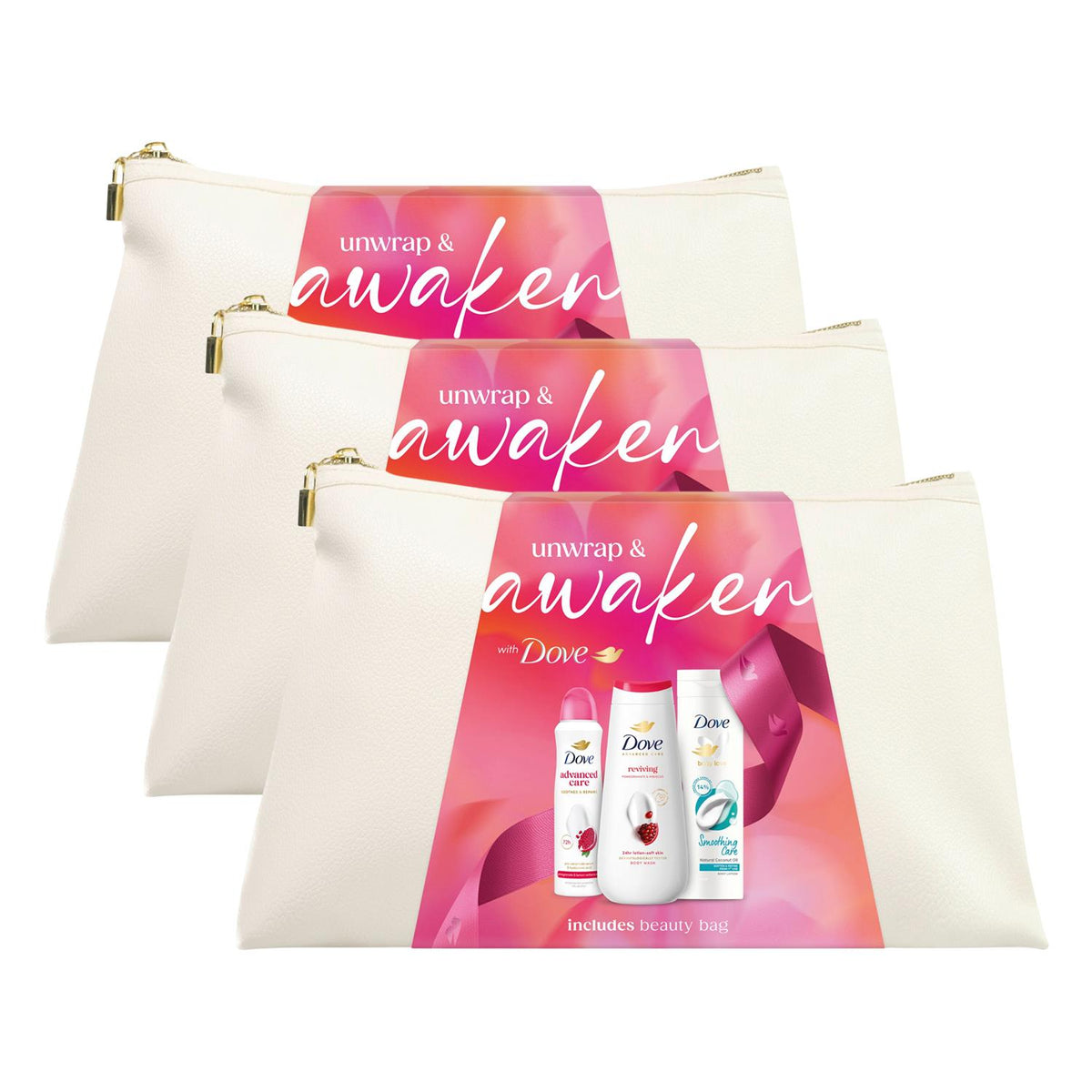 Awaken Beauty Bag Gift Set For Her With Body Wash And Body Lotion | Set of 3