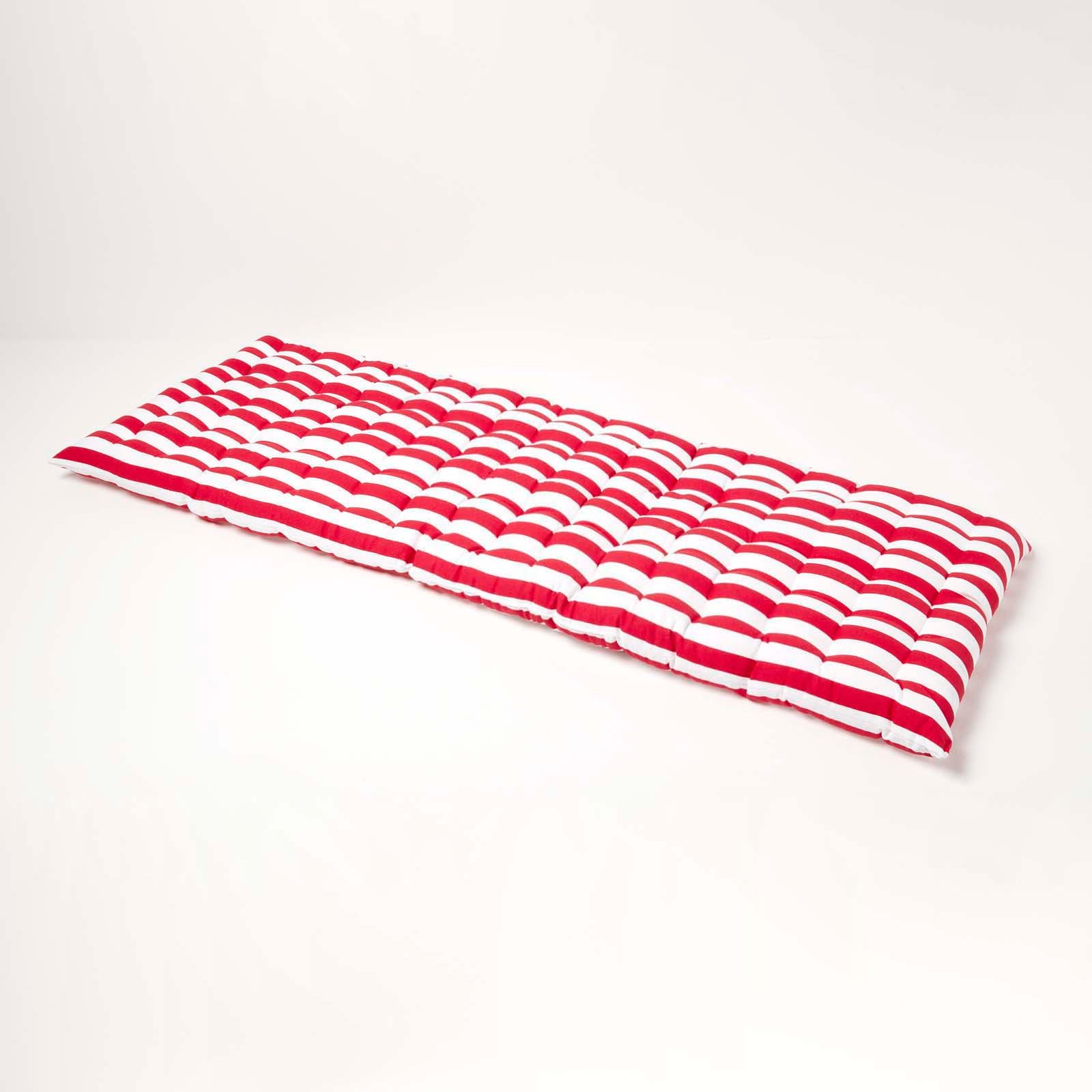Striped Bench Cushion 2 & 3 Seater | 3 | Red