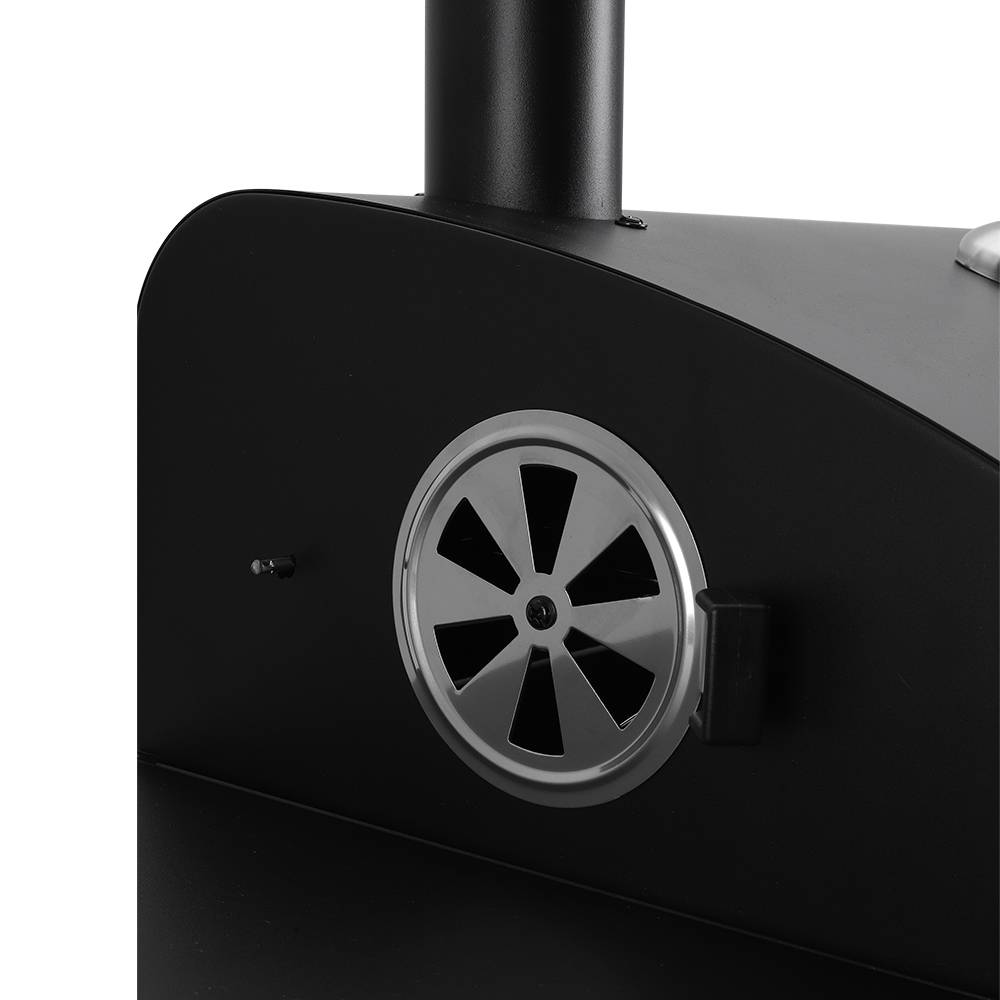 Outdoor Charcoal Grill With Smoke Stack