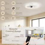 Ceiling Fans With Lights And Remote & App Control For Bedroom | White