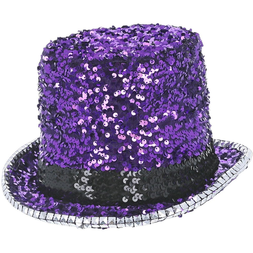 Fever Deluxe Felt & Sequin Top Hat