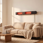 Breeins Wall-mounted Infrared Patio Heater With 9 Temperature Settings & 24h Timer