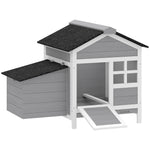PawHut Wooden Chicken Coop With Pull-out Tray & Nesting Box