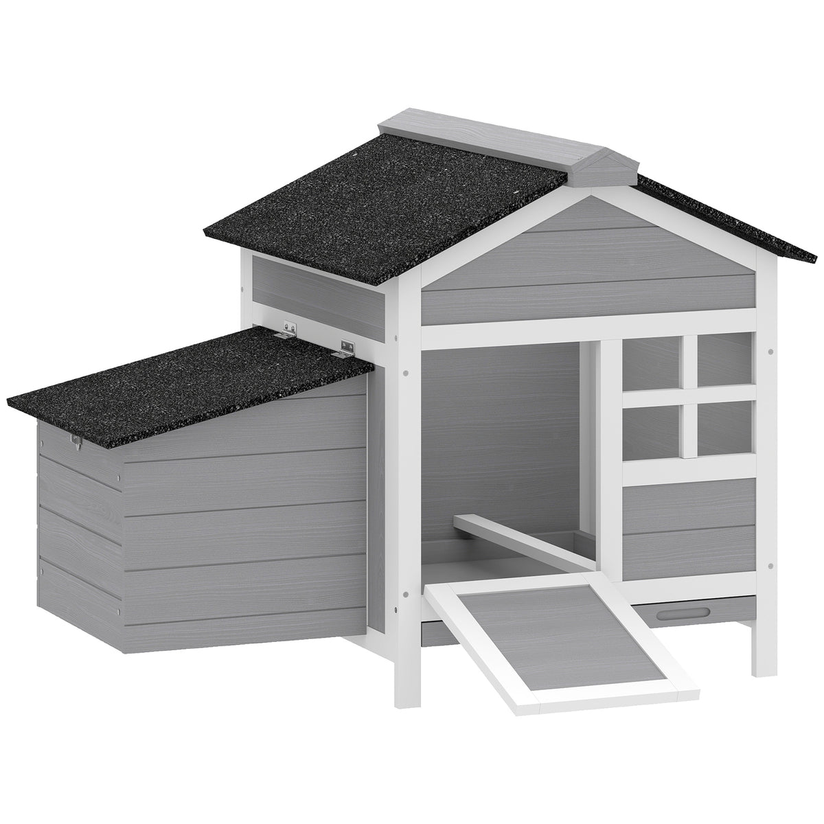 PawHut Wooden Chicken Coop With Pull-out Tray & Nesting Box