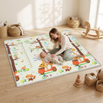 Foldable Reversible Baby Play Mat 200 X 180 Cm, Tree & Forest