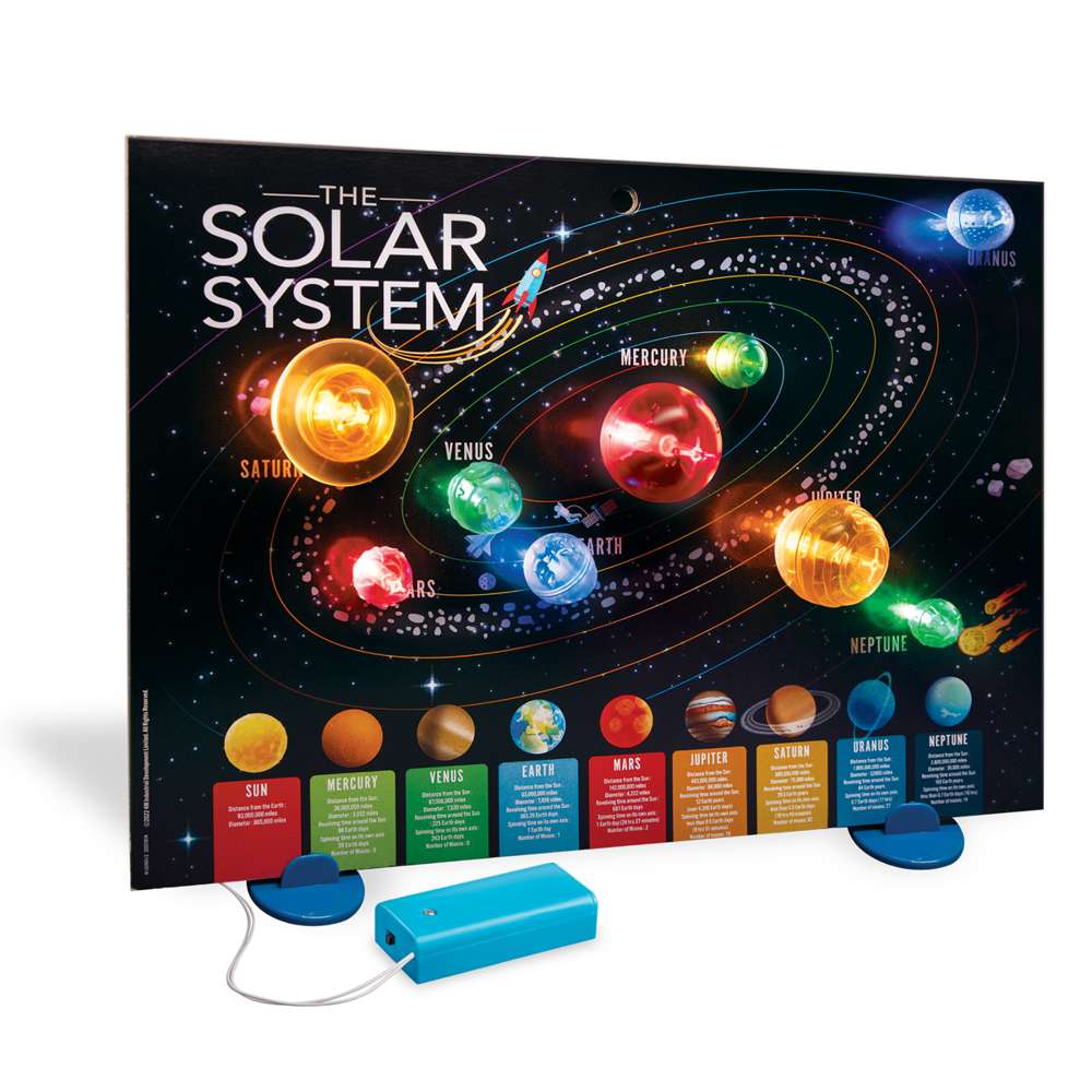 Kidzlabs - 3d Solar System Light-up Poster