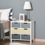 Simple Chest Of 6 Drawers Storage Cabinet For Dining Room