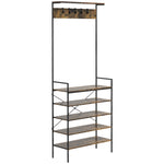 Kitchen Bakers Rack Microwave Stand Coffee Bar W/ 5 Shelves | Brown