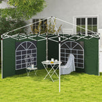 3x3(m) Or 3x6m Pop Up Gazebo Side Panels Replacement, 2 Pack | Green