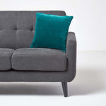 Set Of 2 Velvet Cushion Covers | 40cm x 40cm | Teal Green