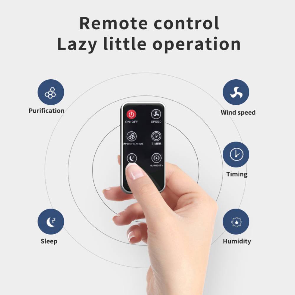Quiet Dehumidifier With Remote Control, 2.2l Tank & Continuous Drainage – Air Purification, Led Display, And 24h Timer For Comfortable Living