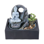 Peaceful Flow Fountain Tabletop Waterfall Fountain With Led Lighting