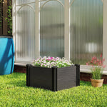 Vinyl Raised Garden Bed Kit | M | Dark Grey