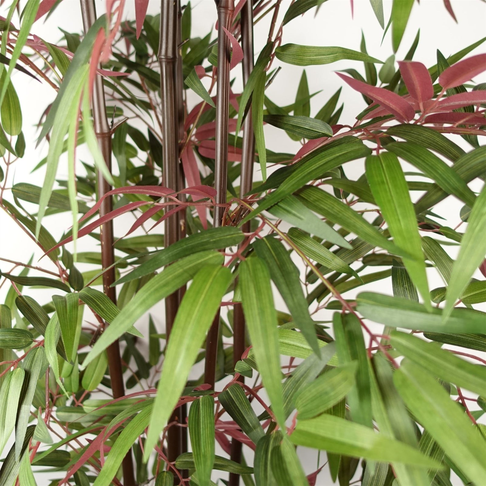 Artificial 180cm Bamboo 1140 Red Green Silk Leaves