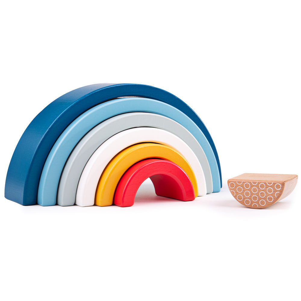 Wooden Rainbow Stacking Arches - 7 Pieces