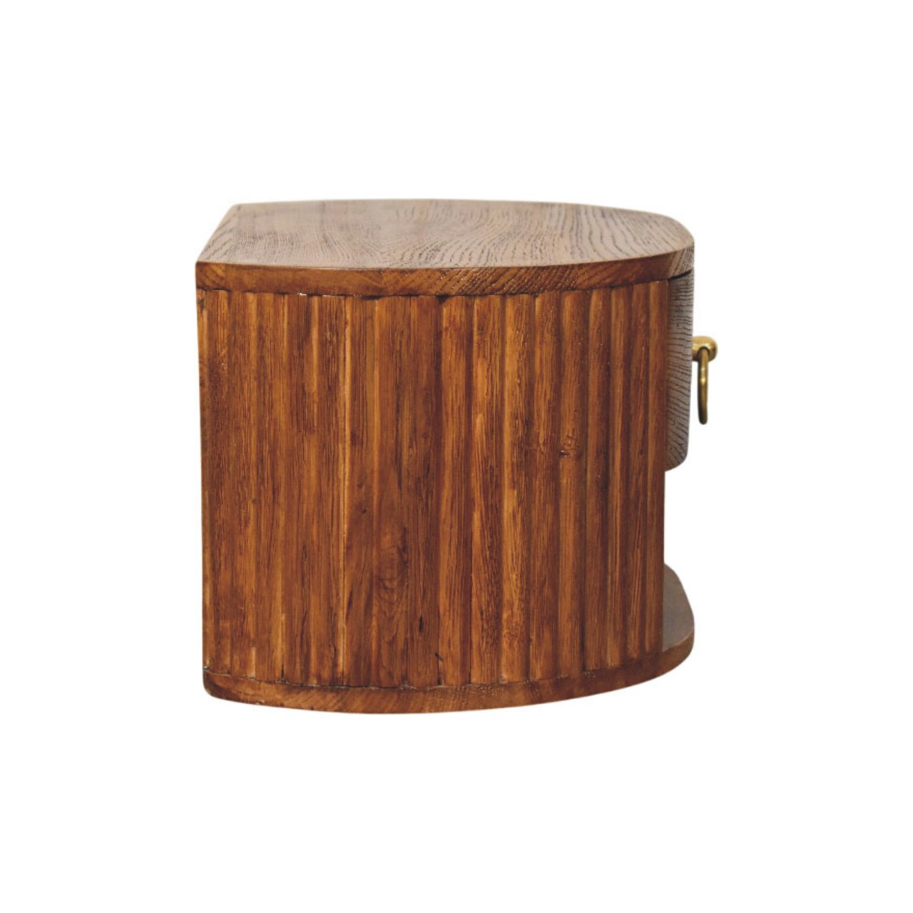 Artisan Furniture Solid Wood Oval Wall Nightstand
