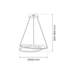 Pendant Lamp Lucero Gold 48w Led